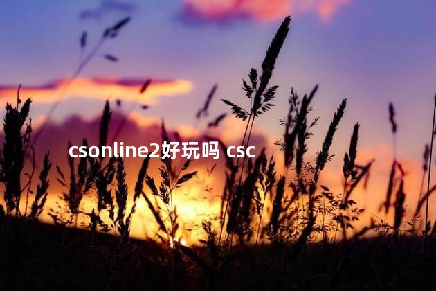 csonline2好玩吗 csc